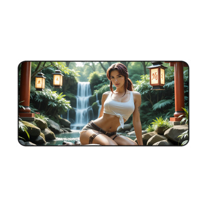 Килимок для столу Revy, килимок для миші «Чорна лагуна», декор для ігрового столу з аніме-героїнею