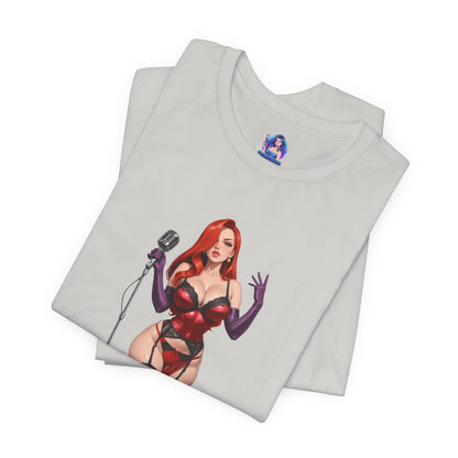Jessica Rabbit Grafik-T-Shirt | Sexy Cartoon-Mädchen-T-Shirt für Otakus und Filmfans | Diva Streetwear