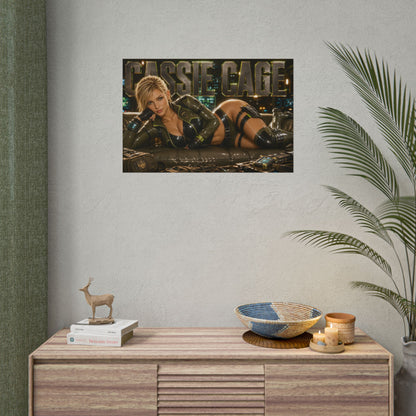 Cassie Cage Character Poster Mortal Kombat Gamer Room Wall Art Collectible Decor