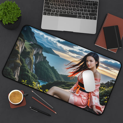 Gaming-Mauspad – Nezuko Kamado Schreibtischunterlage, Anime Demon Slayer Girl Setup