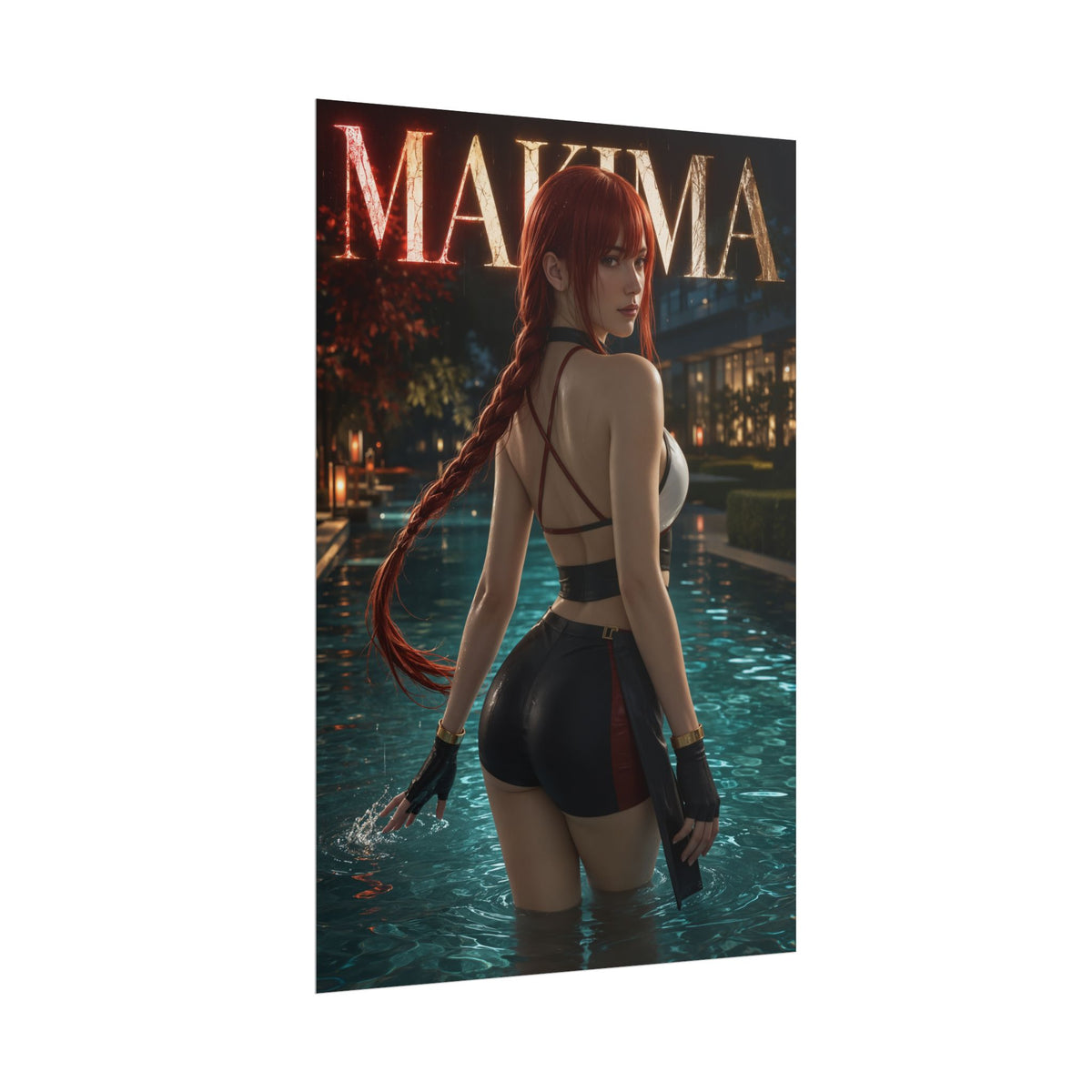 Anime Wall Art Makima Chainsaw Man Poster Otaku Room Decor Collector Gift Print