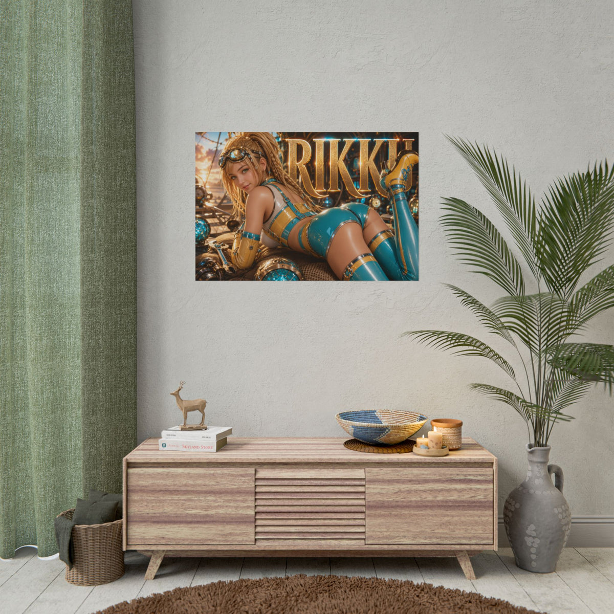 Gaming Wall Art Rikku Poster Game Room Decor Gamer Gift Print Collectible Print
