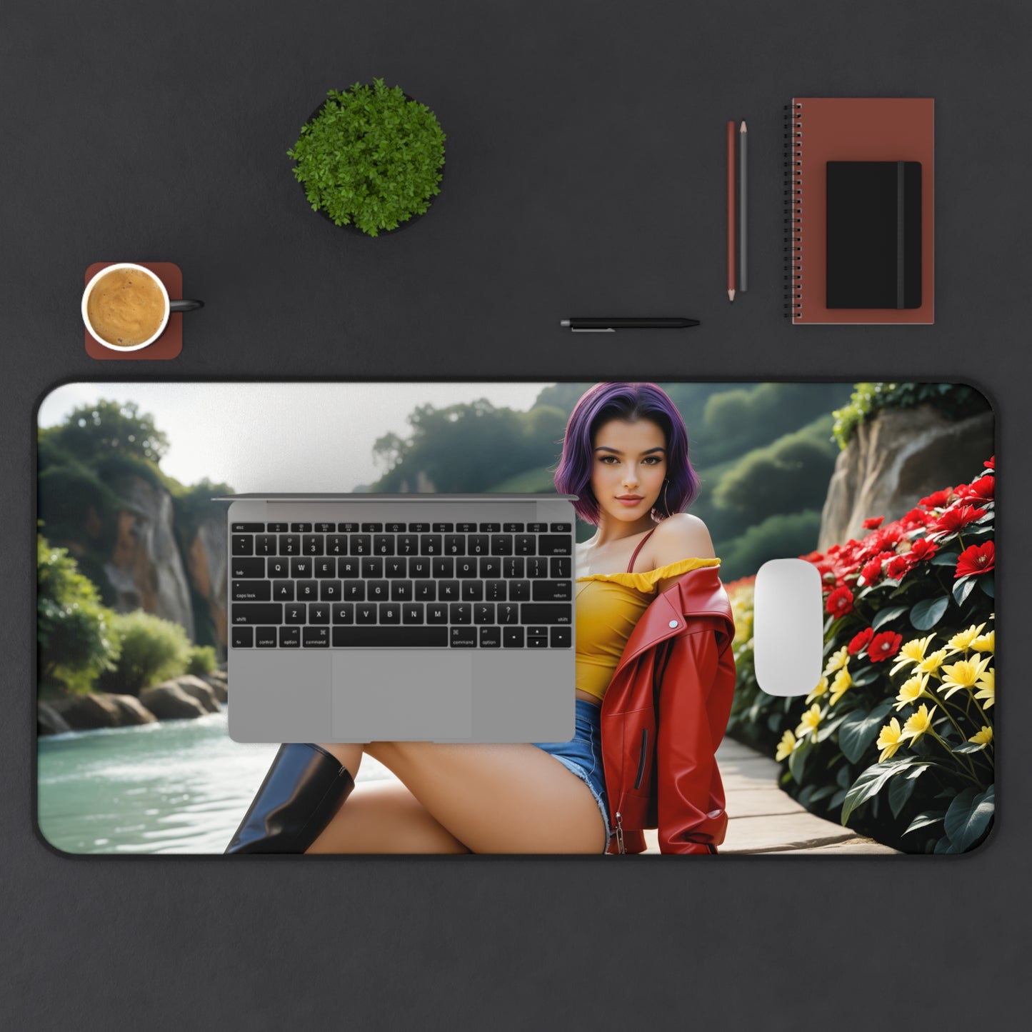 Faye Valentine Schreibtischunterlage, Cowboy Bebop Mauspad, Anime-Mädchen Schreibtischdeko