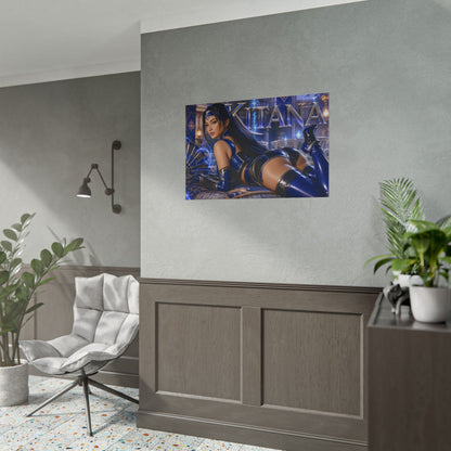 Gaming Wall Art Kitana Mortal Kombat Poster Game Room Decor Gamer Gift Print
