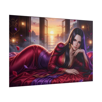 Boa Hancock Poster, One Piece Wall Art, Anime Print, Gamer Decor