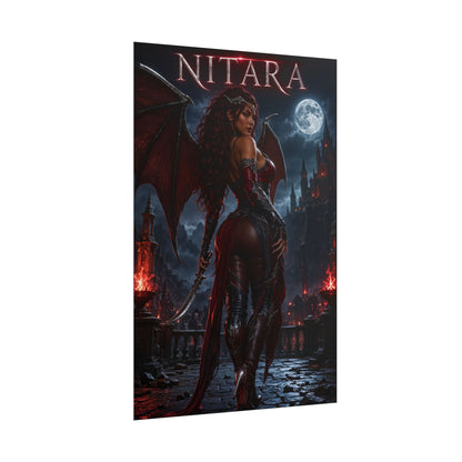 Mortal Kombat Nitara Poster MK Wall Art Print Decor