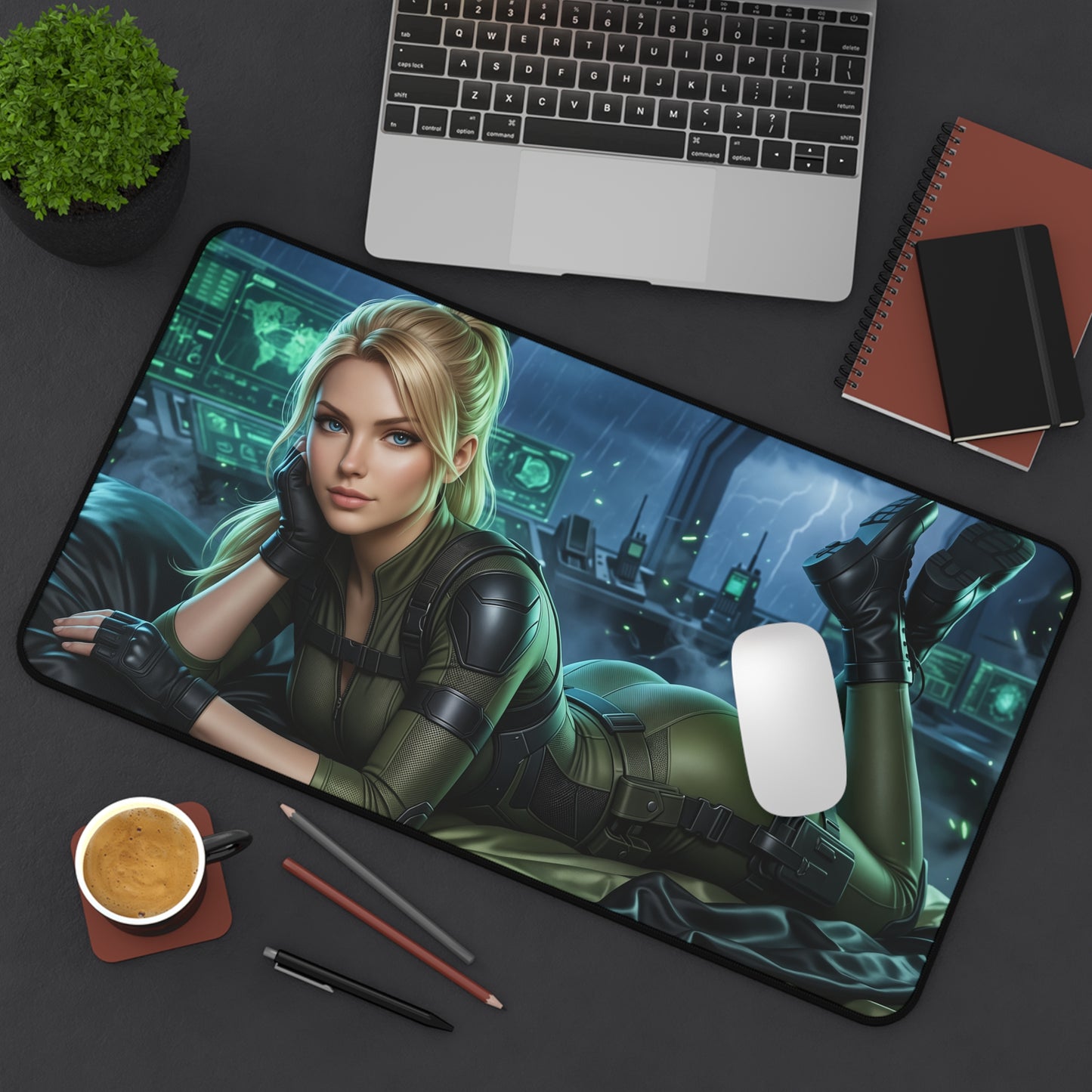 Mortal Kombat Mouse Pad, Sonya Desk Mat, Gamer Gift XXL