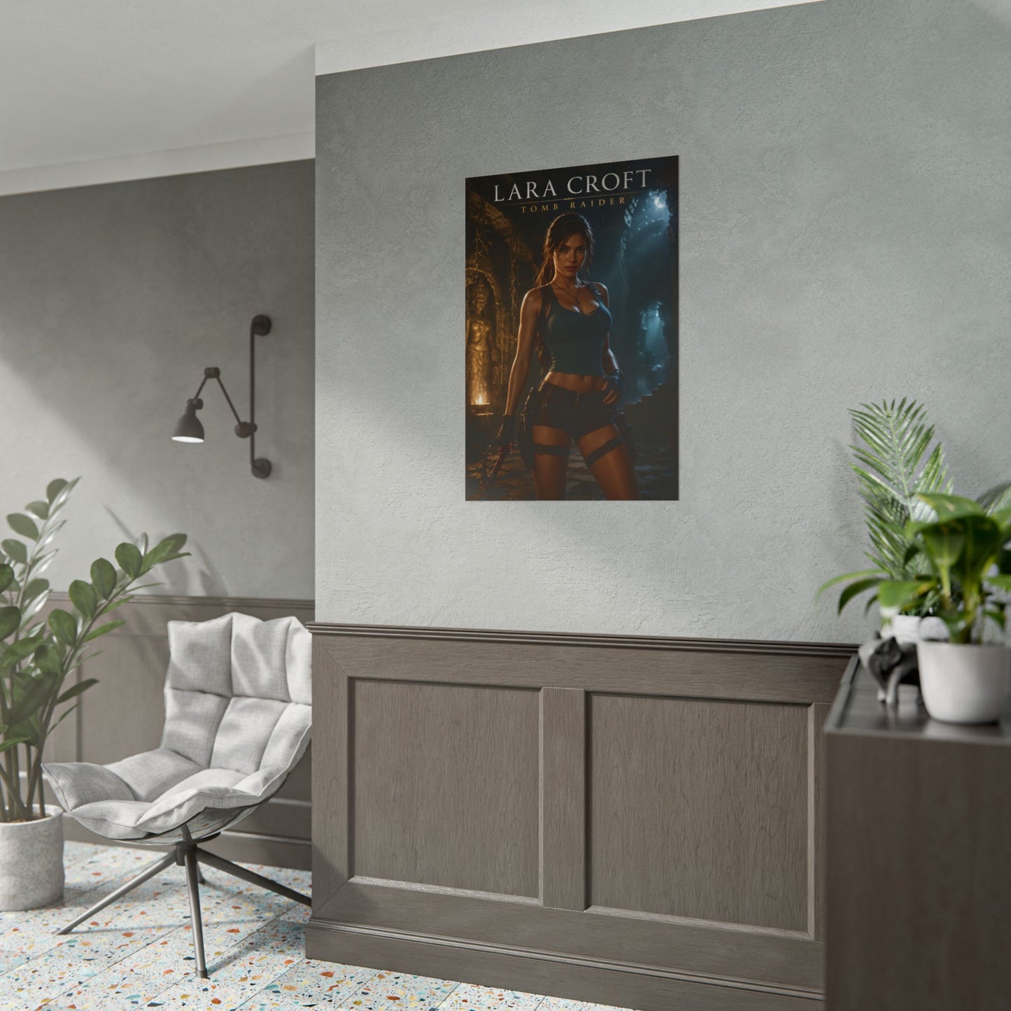 Lara Croft Poster, Tomb Raider Wall Art, Gaming Poster, Room Decor