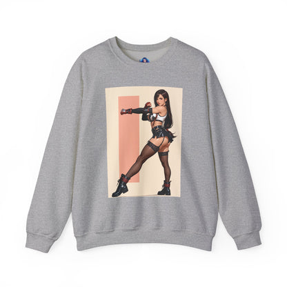 Толстовка Tifa Lockhart, FF7 Heroine Crewneck, вуличний одяг для колекціонерів у ігровому стилі