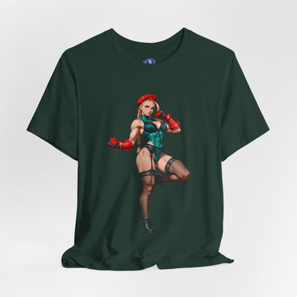 Cammy White T-Shirt | Street Fighter T-Shirt für Gamer &amp; Anime-Fans | Waifu-Grafik-Shirt