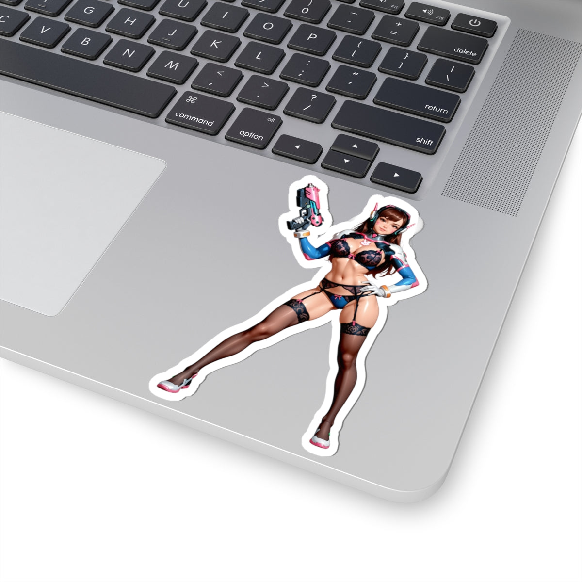 Наклейка D.Va – вінілова наклейка з дівчиною-геймером з Overwatch для ноутбуків та декору інтер'єру