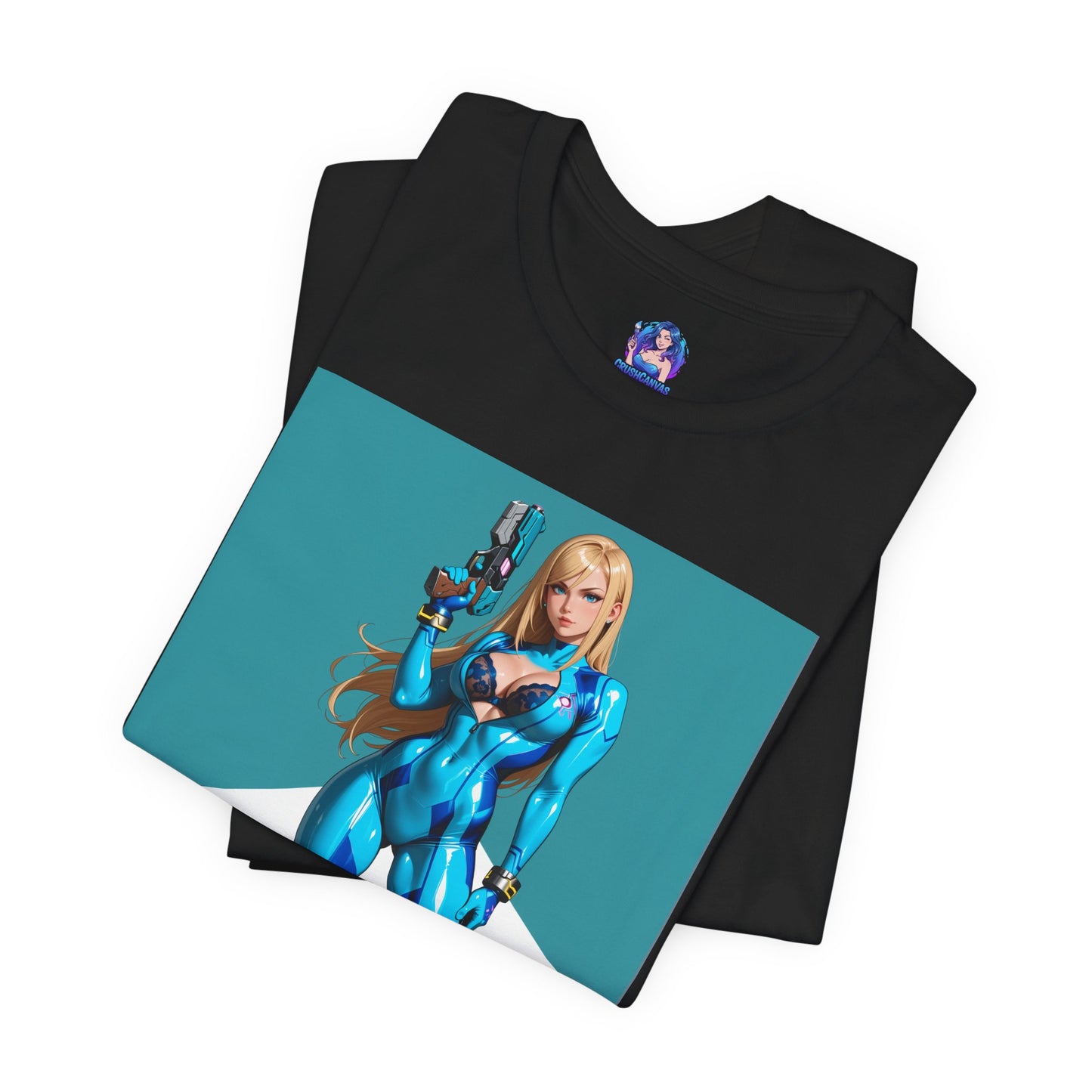 Samus Aran T-Shirt | Sci-Fi-Heldin-Shirt für Gamer &amp; Anime-Fans | Galaktische Kriegerin