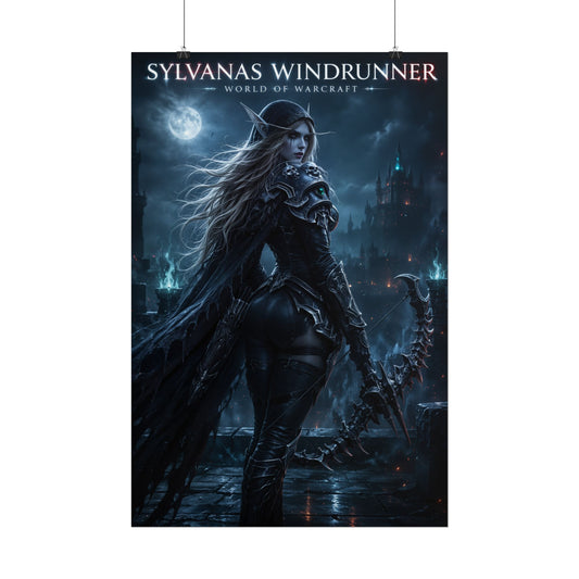 Warcraft Sylvanas Windrunner Gaming Room Art Poster Collectible Print