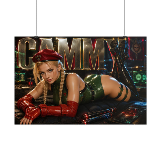 Cammy White Street Fighter Wall Art Poster Gaming Decor Collectible Gamer Gift