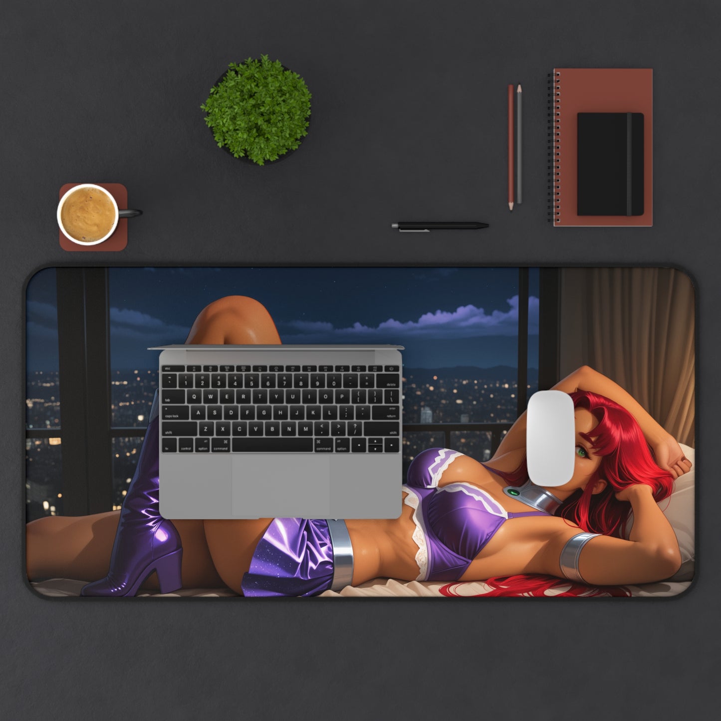 Килимок для столу Starfire, килимок для миші "Дівчина-супергерой", налаштування ігрового столу Cosmic