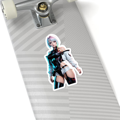 Lucy Edgerunners Aufkleber – Cyberpunk-Vinylaufkleber für Laptops, Notizbücher und Innendekoration