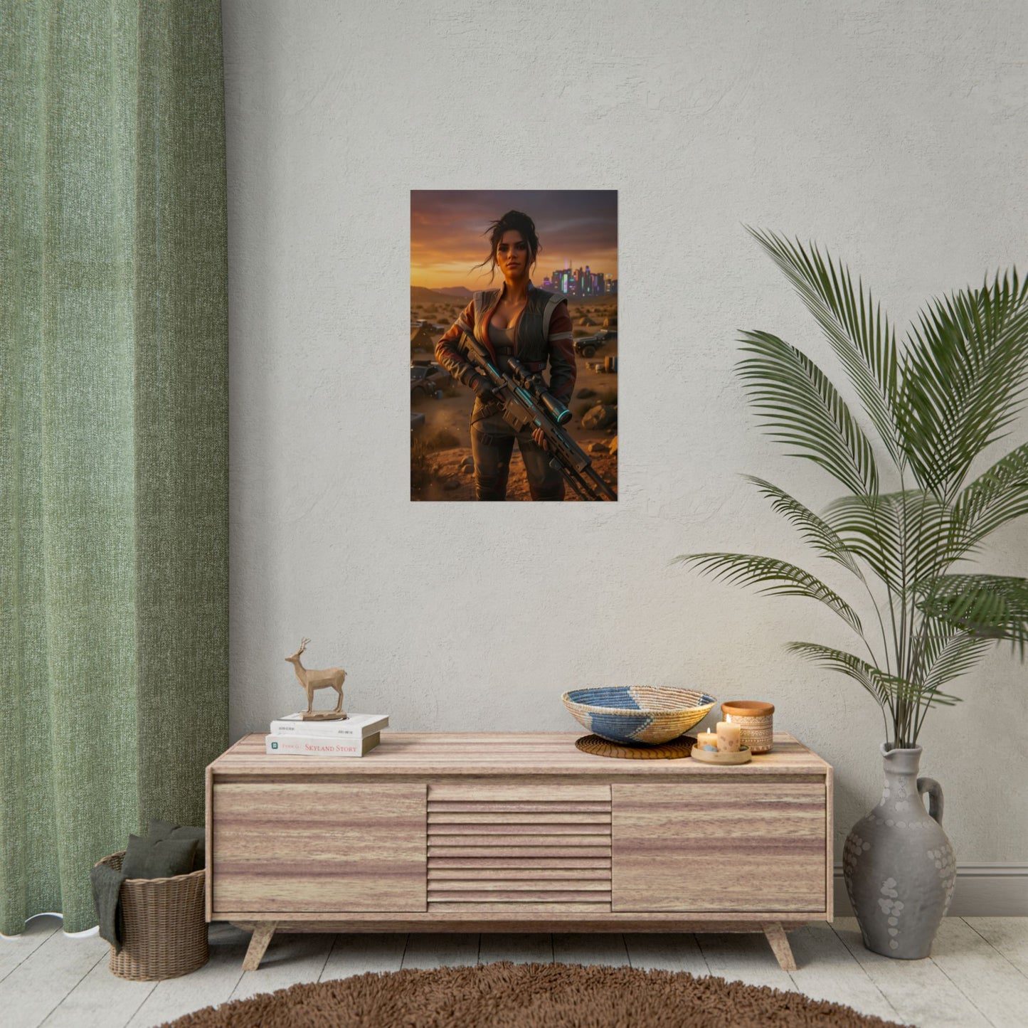 Panam Palmer Poster, Cyberpunk 2077 Wall Art, Open World Game Print, Futuristic Girl Decor, Gamer Gift