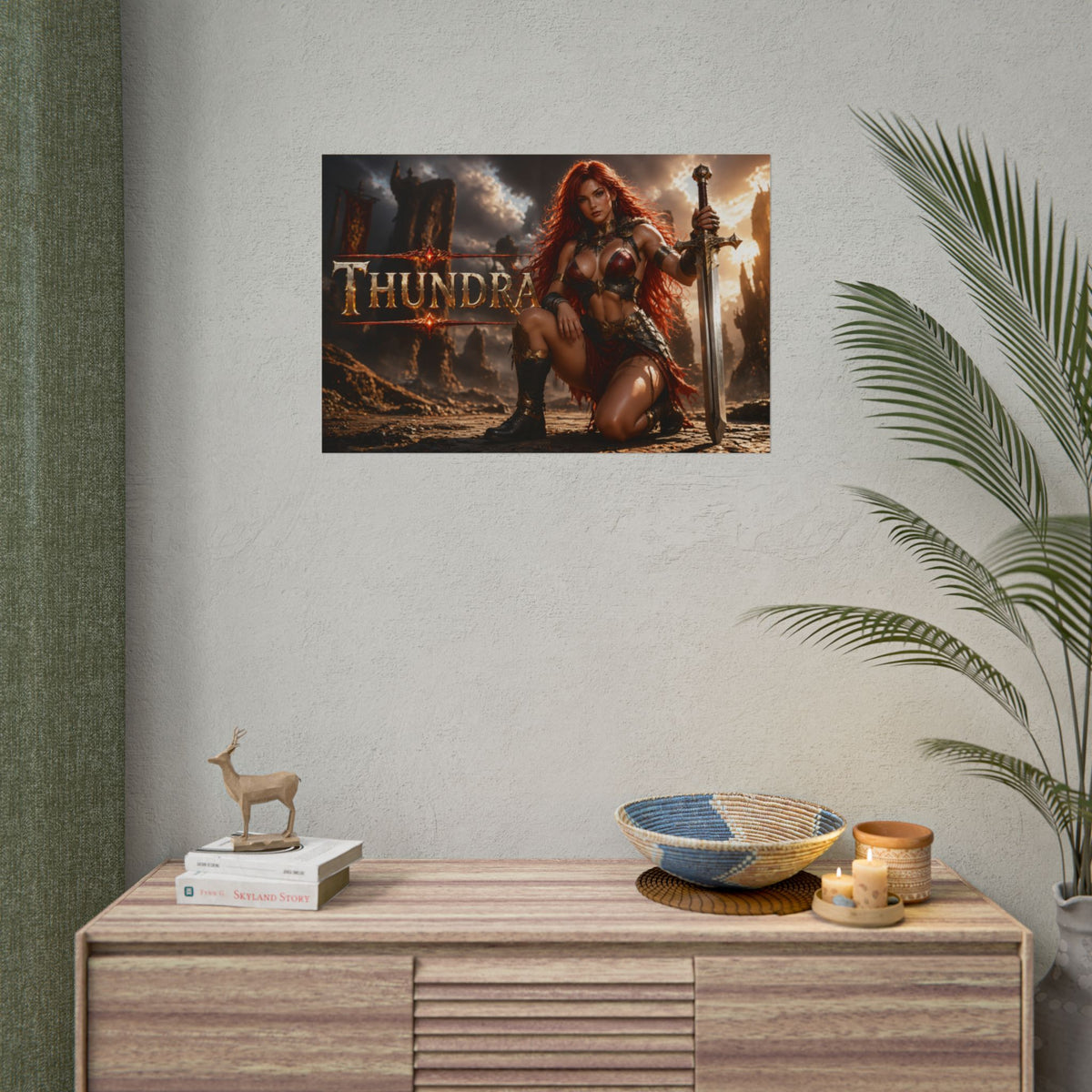 Thundra Character Poster Comic Style Wall Decor Bedroom Collector Gift