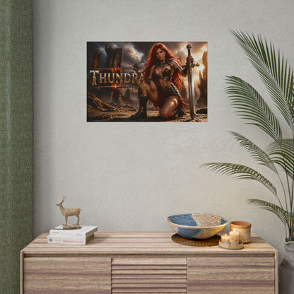 Thundra Character Poster Comic Style Wall Decor Bedroom Collector Gift