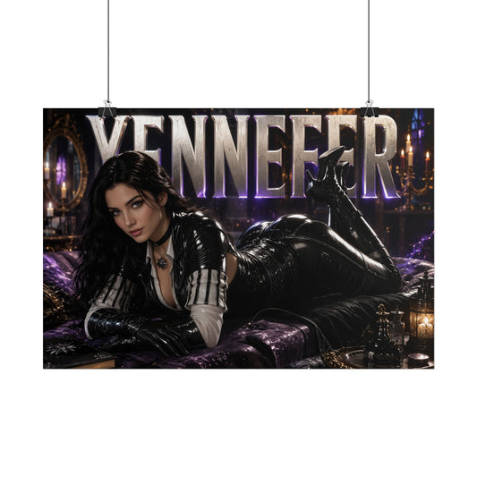Yennefer of Vengerberg Poster The Witcher Gaming Wall Art Character Room Decor