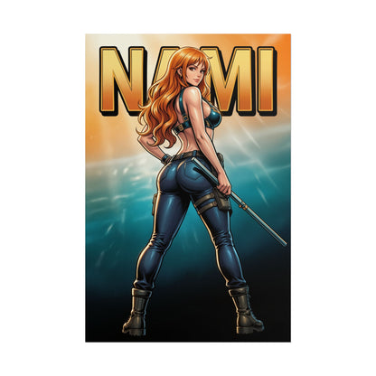 Nami One Piece Poster, One Piece Wall Art Print, Pirate Girl Decor, Anime Wall Art, Gift for Anime Fan