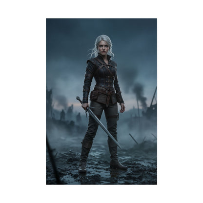 Ciri Poster The Witcher Wall Art Print Fantasy Gaming Decor