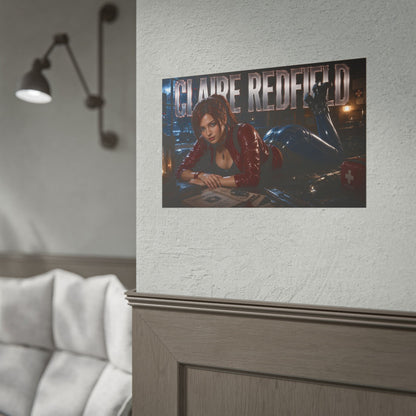 Claire Redfield Resident Evil Poster Gaming Wall Art Gamer Room Decor Art Print