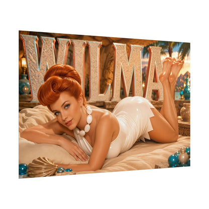 Wilma Flintstone The Flintstones Retro Poster Cartoon Wall Art Room Decor