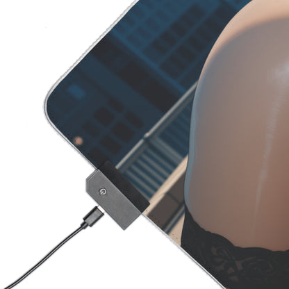 Catwoman Desk Mat – LED RGB Pad, Waifu Thief Anime Girl Gaming Setup