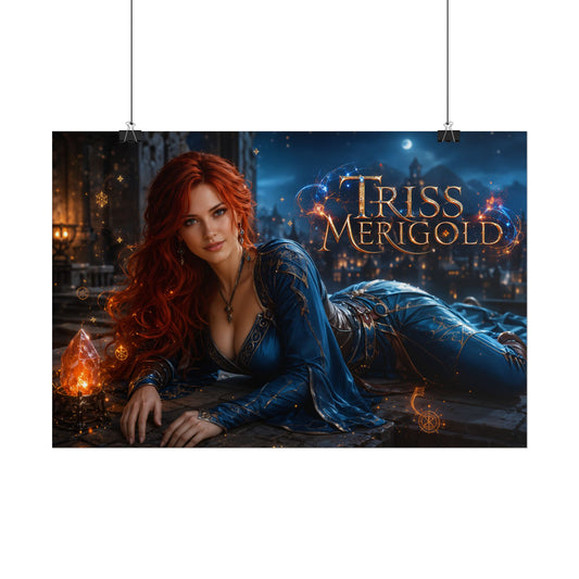 Triss Merigold The Witcher Wall Art Poster Fantasy Bedroom Decor Character Print
