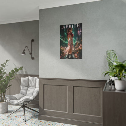 Aerith Final Fantasy 7 Remake Poster FFVII Wall Art Print