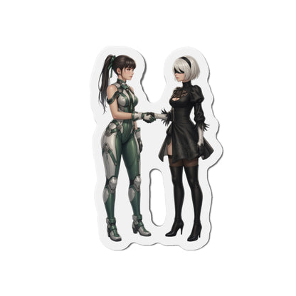 Eve &amp; 2B Magnet – Anime-Sci-Fi-Mädchenmagnet, Stellar Blade x Nier Automata Dekoration