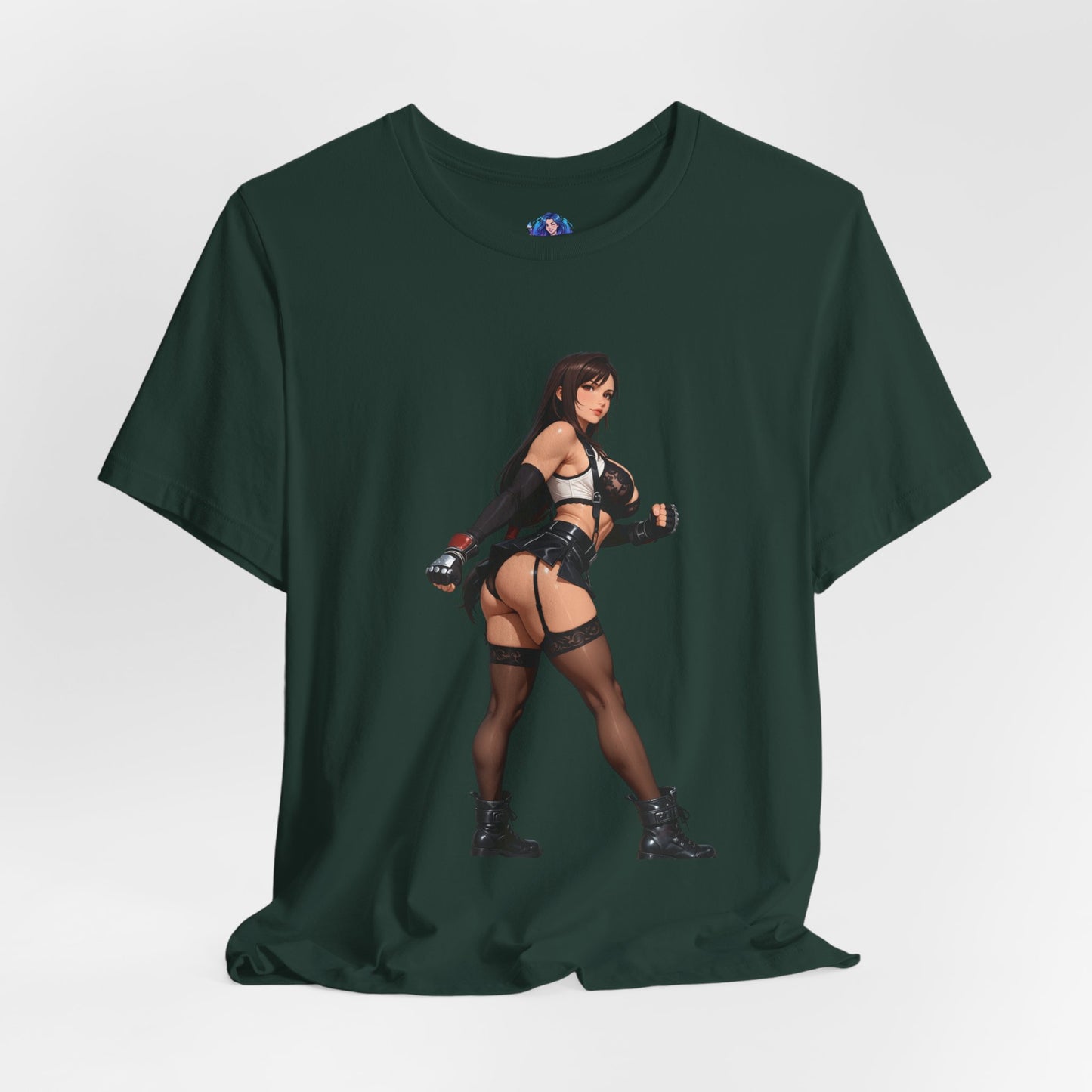 Tifa Lockhart T-Shirt | Final Fantasy VII T-Shirt für Gamer &amp; Anime-Fans | Kämpfer-Waifu-Shirt
