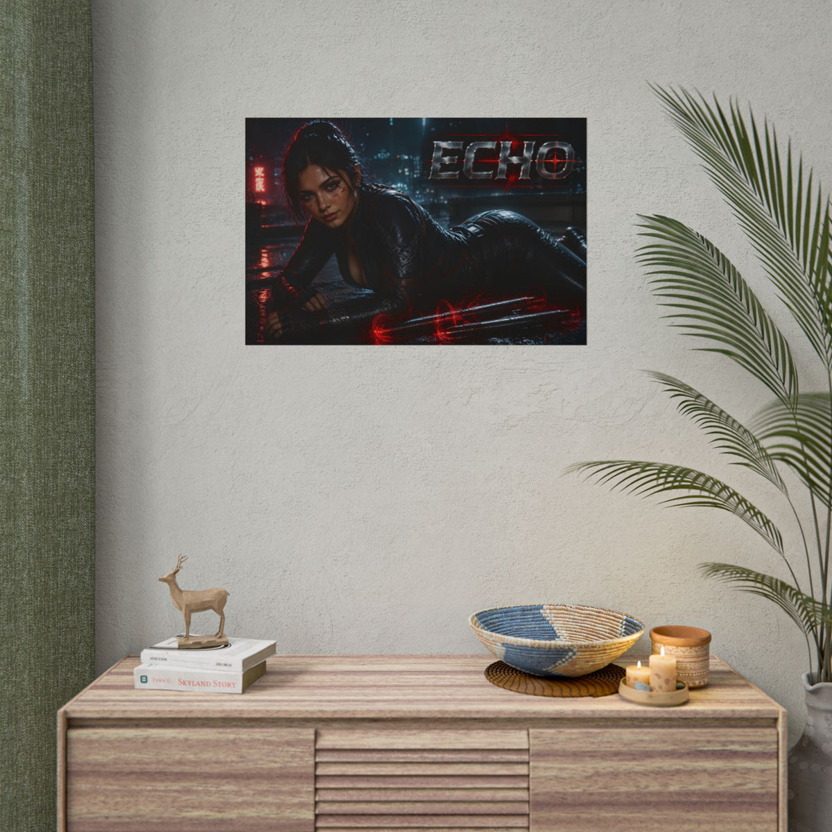 Comic Wall Art Echo Poster Heroine Room Decor Collectible Character Print