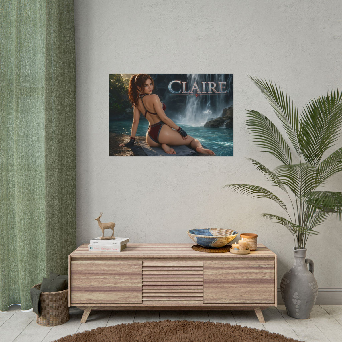 Claire Redfield Poster Gaming Room Wall Decor Character Art Collector Gift