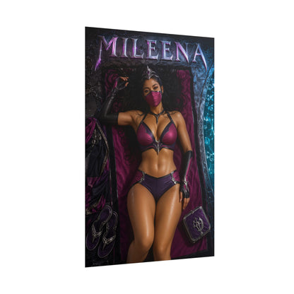 Gaming Wall Art Mileena Mortal Kombat Poster Bedroom Game Room Decor Art Print