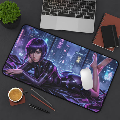 Ghost in the Shell Mouse Pad, Motoko Desk Mat, Gamer Gift