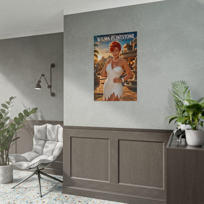 Wilma Flintstone The Flintstones Poster Cartoon Wall Art Print