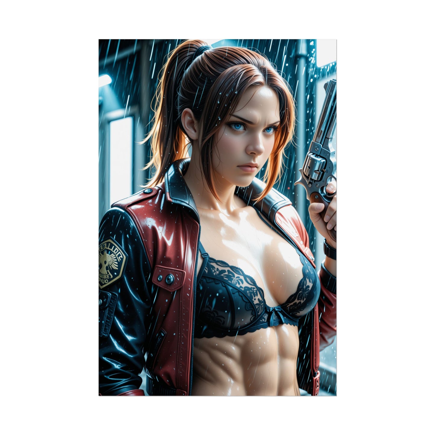 Постер Клер Редфілд | Настінне мистецтво героя виживання для ігрової обстановки або спальні