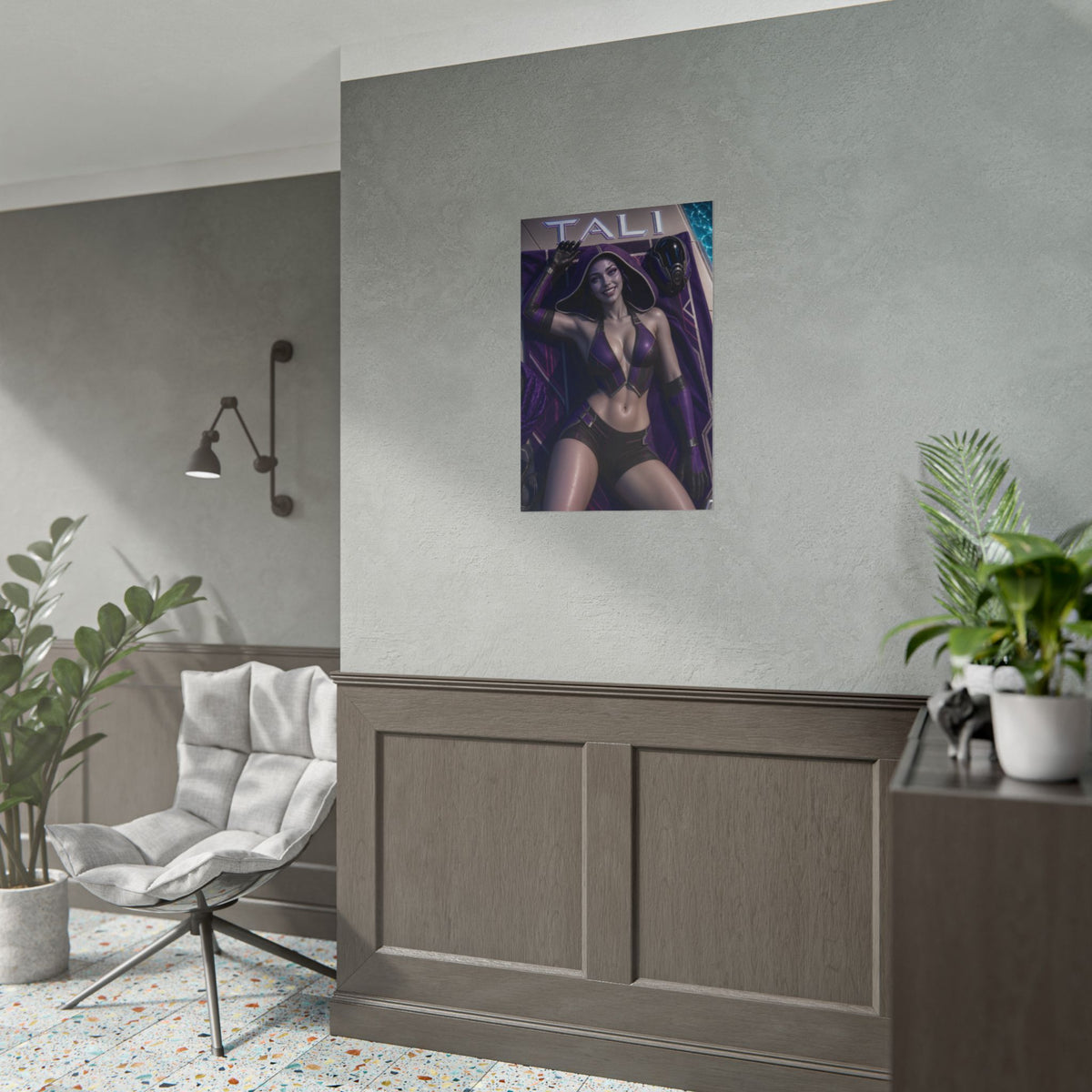 Tali Mass Effect Gaming Poster Wall Art Gamer Room Decor Collectible Print