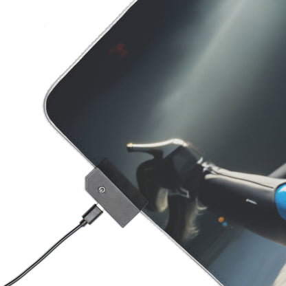 Килимок для столу Samus Aran – світлодіодний RGB-підсвітлювальний килимок, ігровий комплект із зображенням дівчини з аніме Waifu