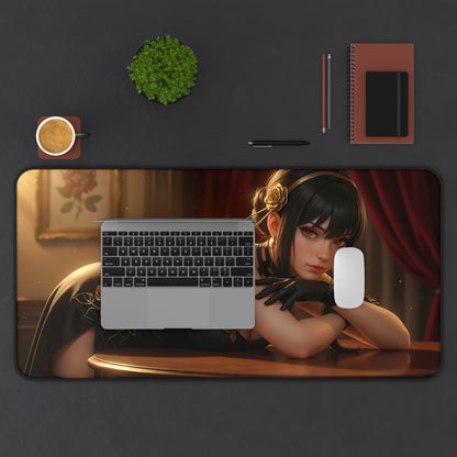 Yor Forger Gaming Mouse Pad, Spy x Family Desk Mat, Anime Heroine Setup