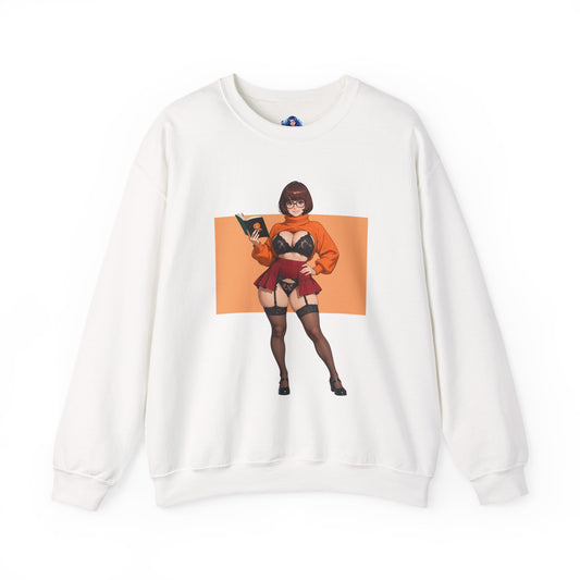 Velma-Sweatshirt, Scooby-Doo-Rundhalsausschnitt, Retro-Fandom-Kleidung für Sammler und Fans
