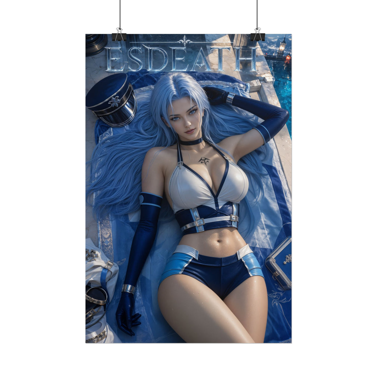 Esdeath Akame ga Kill Poster Anime Wall Art Manga Style Bedroom Room Decor