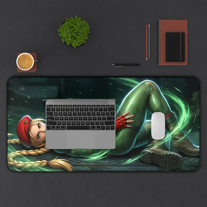 Street Fighter Mouse Pad, Cammy Desk Mat, Gamer Gift XXL