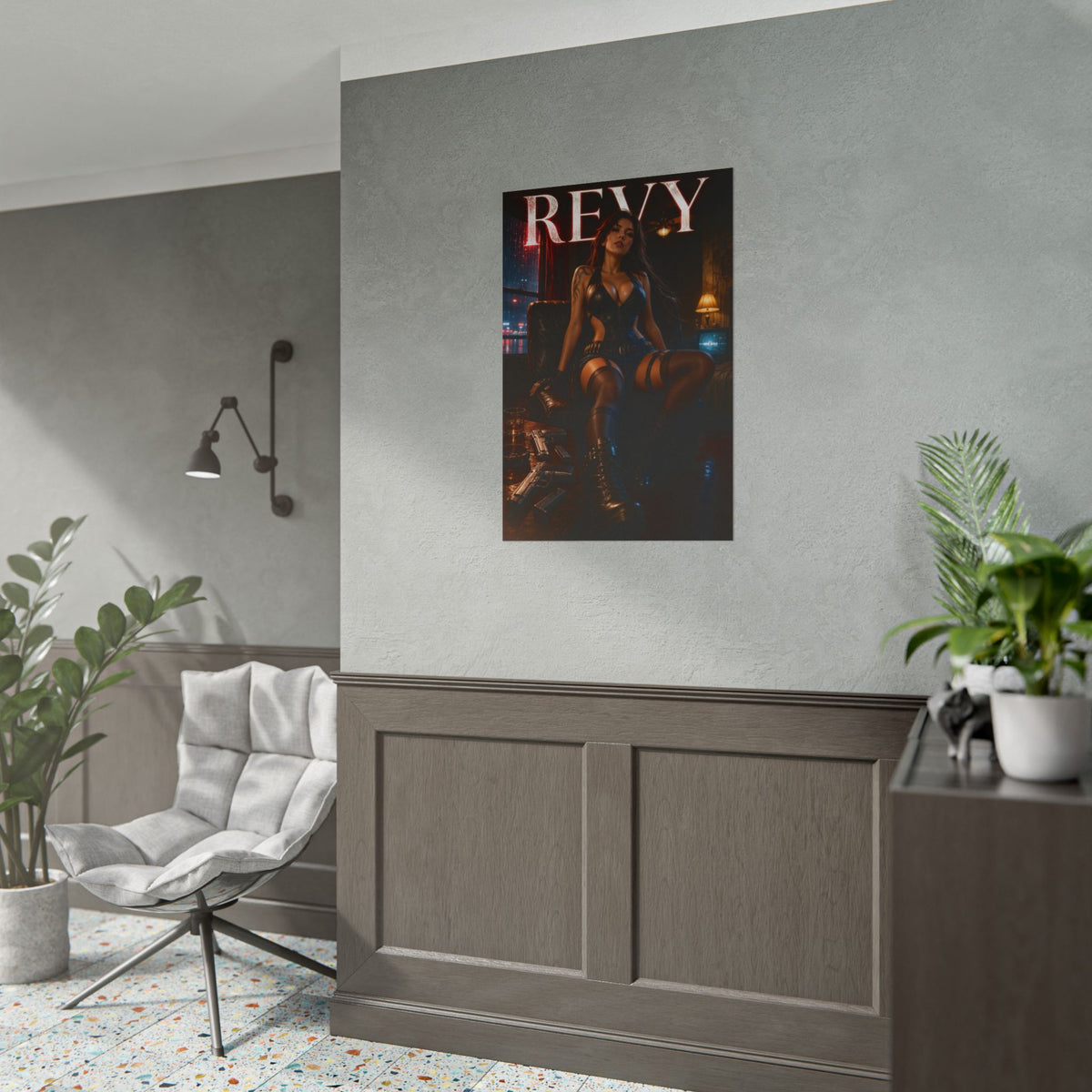 Revy Character Poster Black Lagoon Anime Room Wall Decor Collectible Art Print