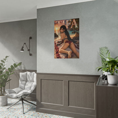 Game Room Decor Tifa Lockhart Wall Art Poster Collectible Character Print