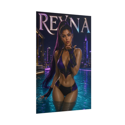 Gaming Wall Art Reyna Valorant Poster Bedroom Game Room Decor Art Print