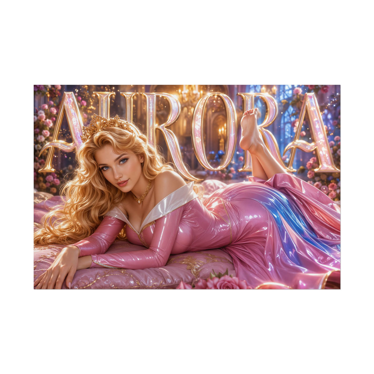 Princess Aurora Sleeping Beauty Poster Fantasy Wall Art Character Room Decor