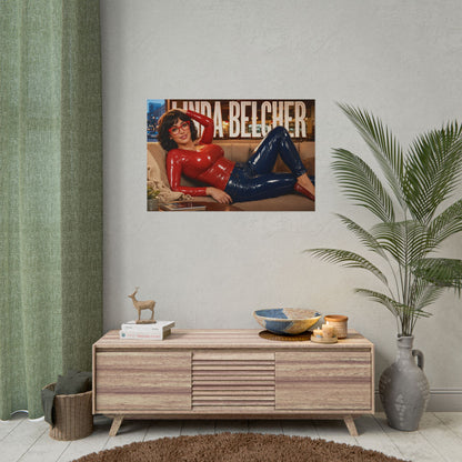 Linda Belcher Bobs Burgers Poster Cartoon Wall Art Room Decor Collectible Print